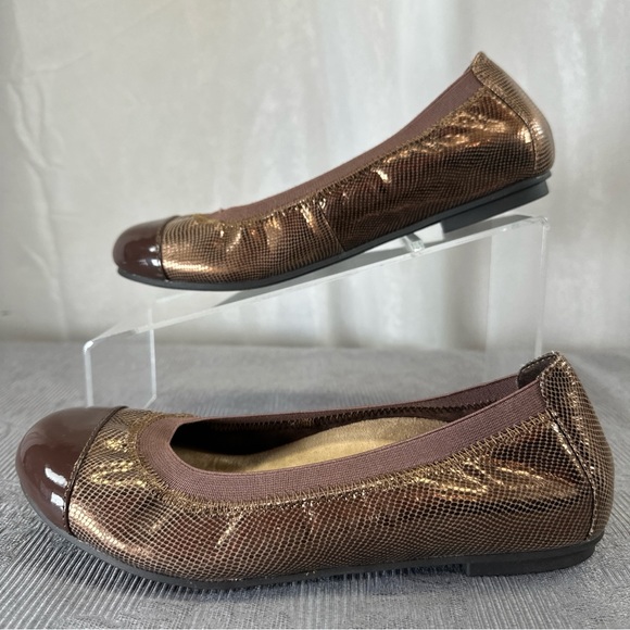 Vionic Allora Ballet Flats Brown Metallic - US6.5 EU37.5 - Picture 3 of 14